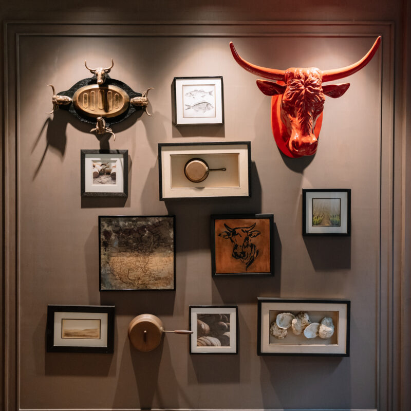 A decoration inside the restaurant.