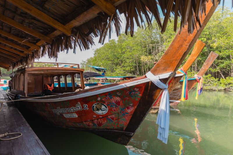 A traditional way of travel in Krabi.