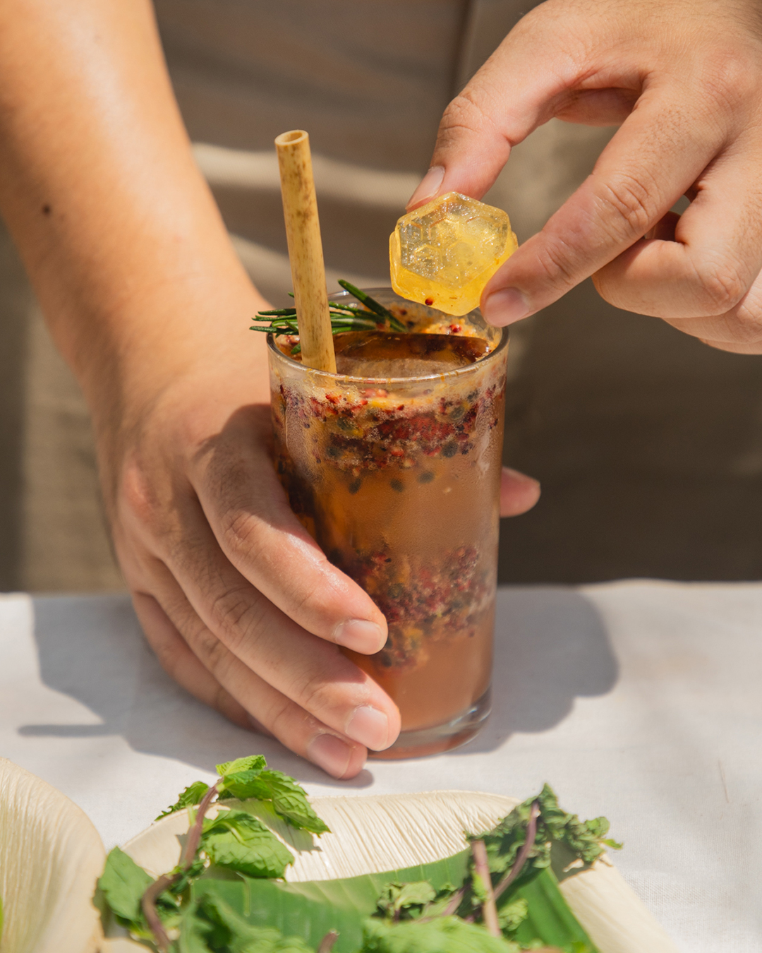 The signature ‘Mojito Mocktail Baan Nai Nang’ cocktails.