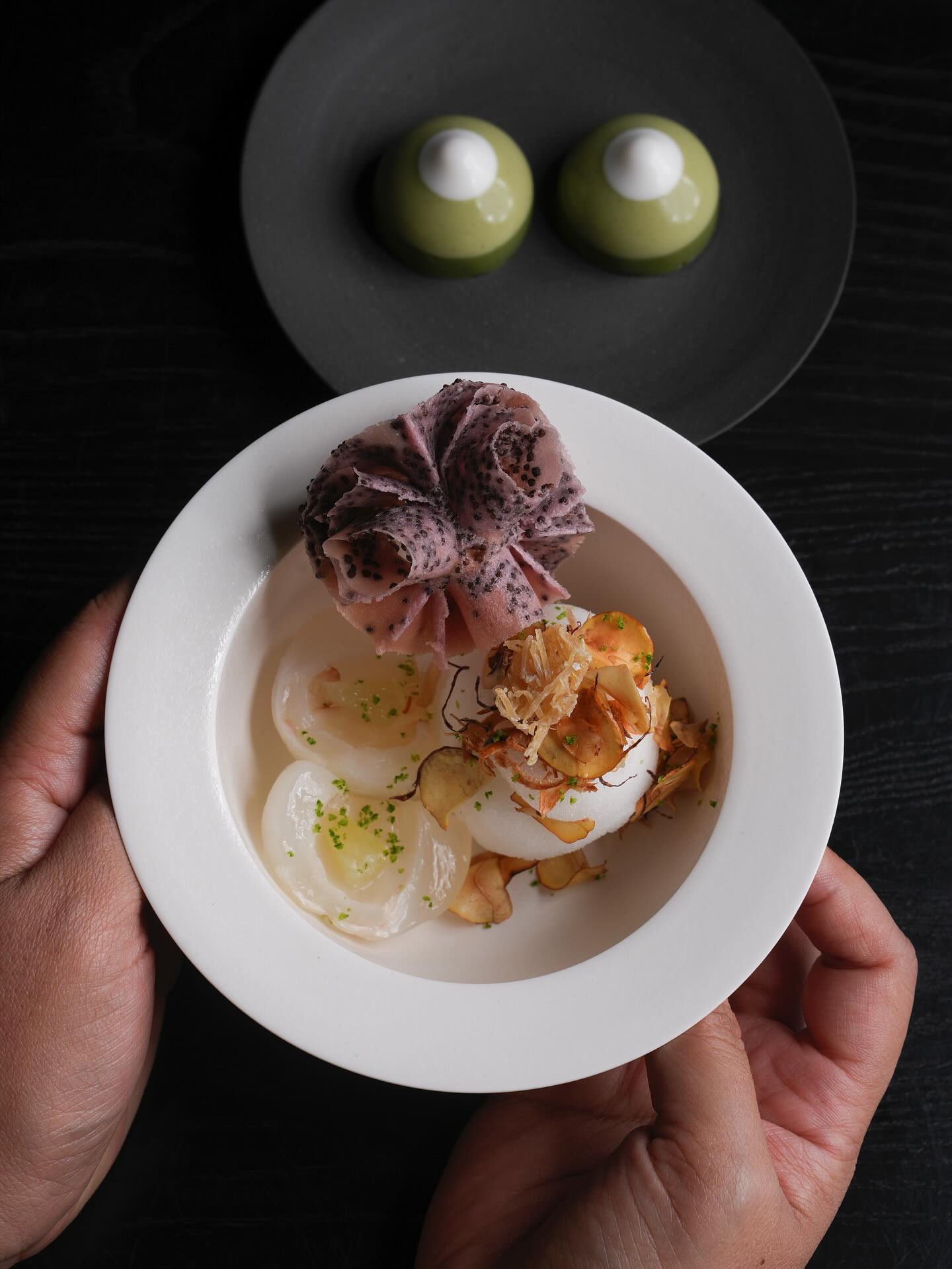 Thai sweet delicacies in a contemporary presentation.