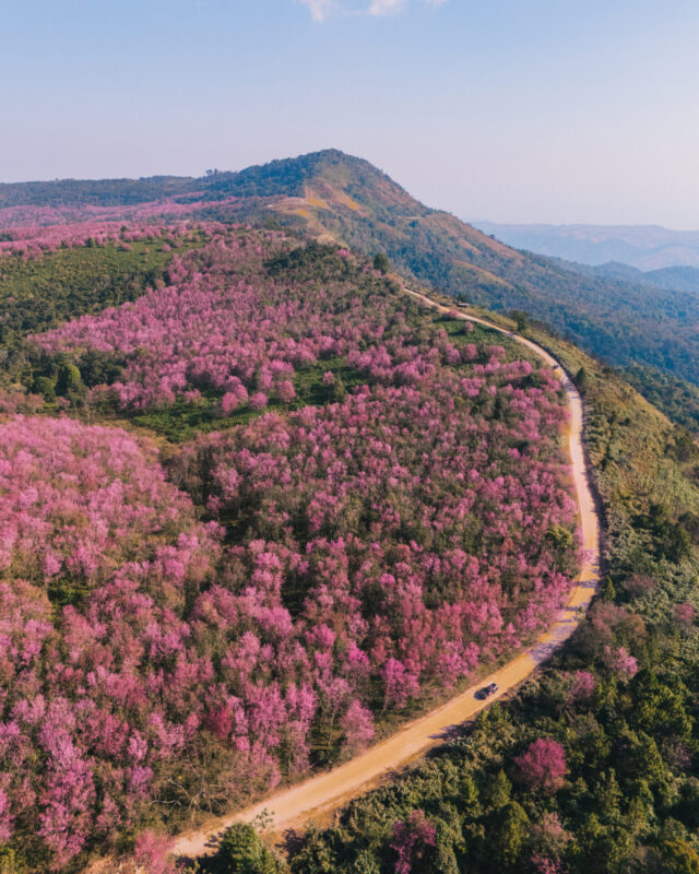 Scenic road accessible via Rong Kla Village, Phitsanulok province