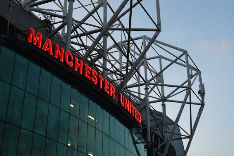 Old Trafford, the home of Manchester United.