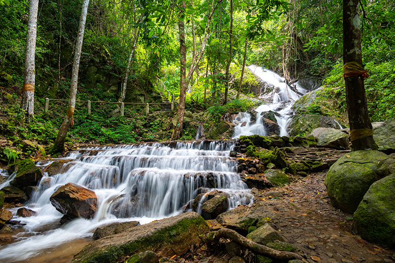 The waterfall in Mae Kampong Village.