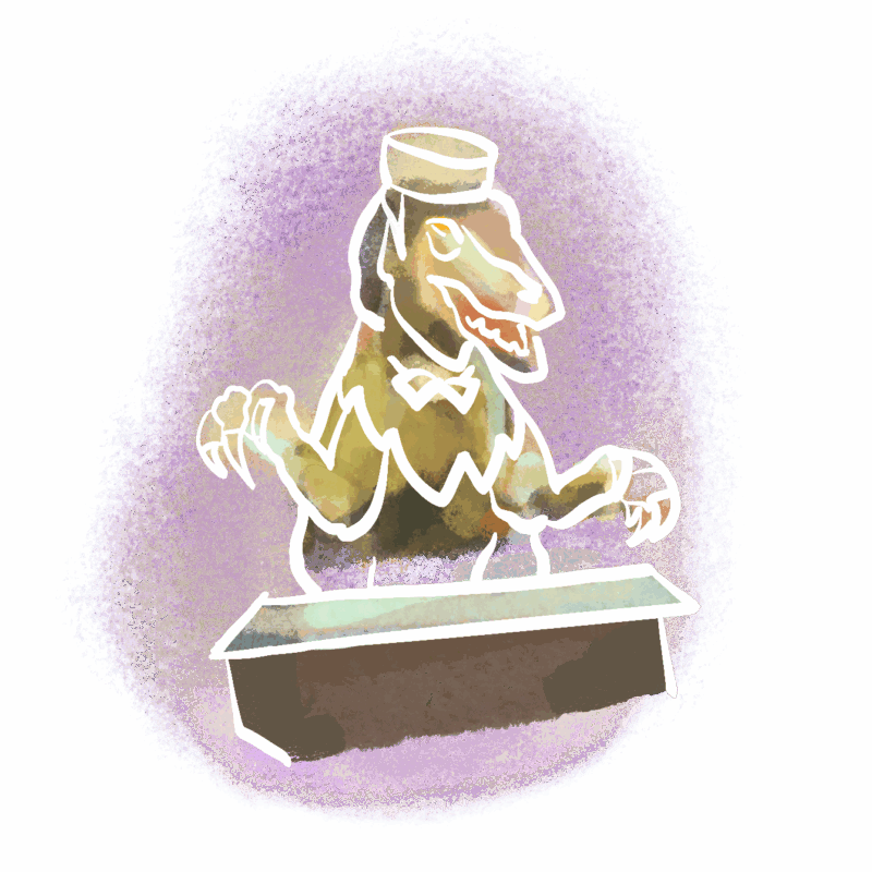 A robotic dinosaur receptionist at Henn na Hotel