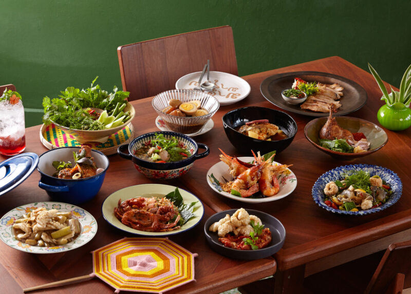 Dishes here inspired by the local ingredients from the Northeast of Thailand (Isan).