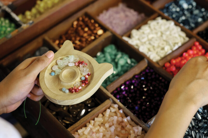 Hand beading jewelry