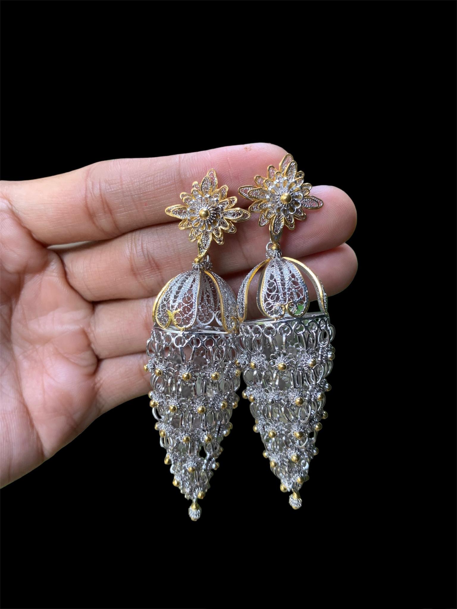 Earrings in Lanna inspired design.