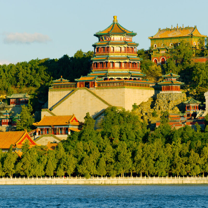 Overlooking the series of pavilions aged over a century.