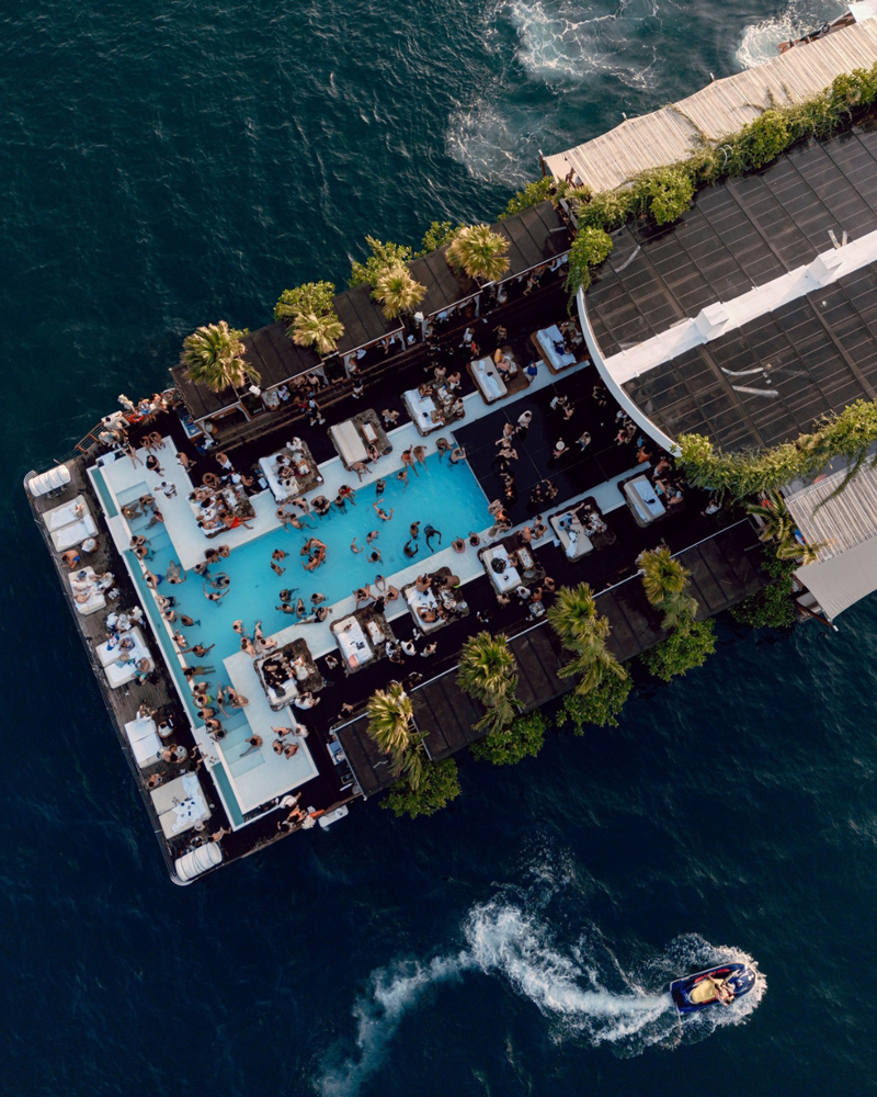 The world&rsquo;s first floating beach club.