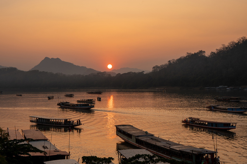 Sundown in Luang Prabang.