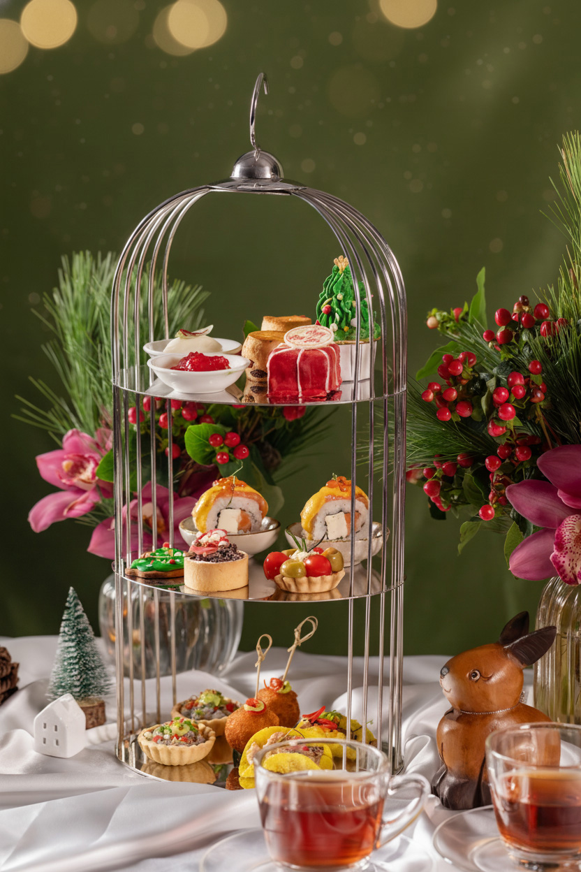 A flavorful festive cage.