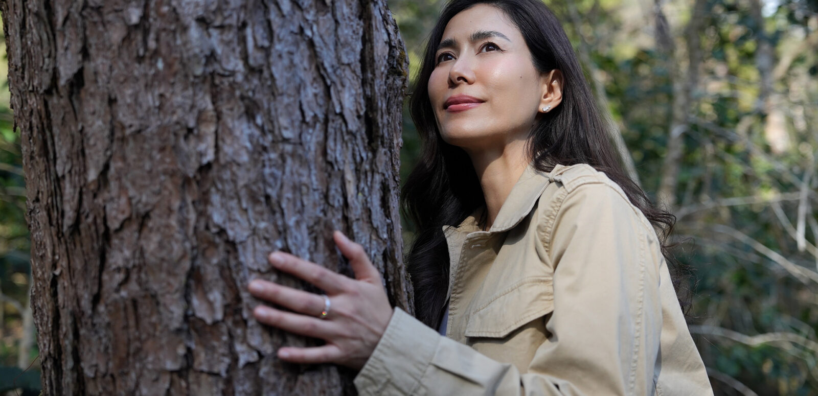 Embracing the power of nature.