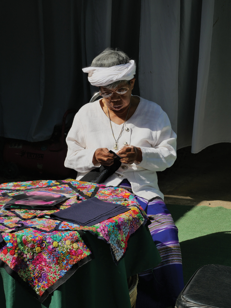 Thai Yong traditional embroidery works