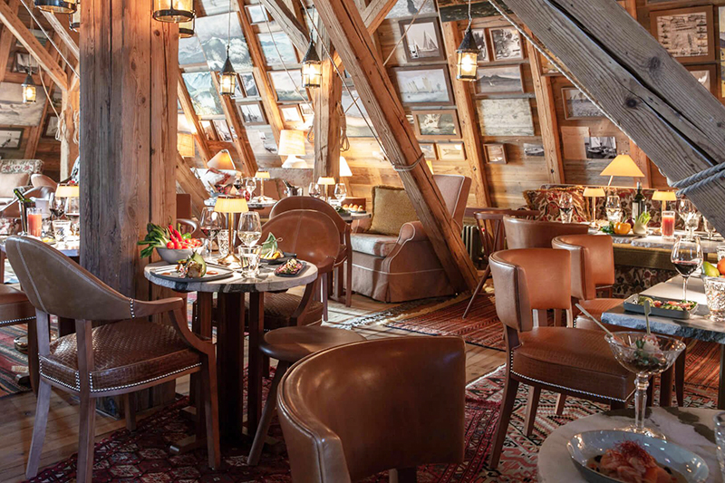 A stylish rooftop bar, designed by Philippe Starck.