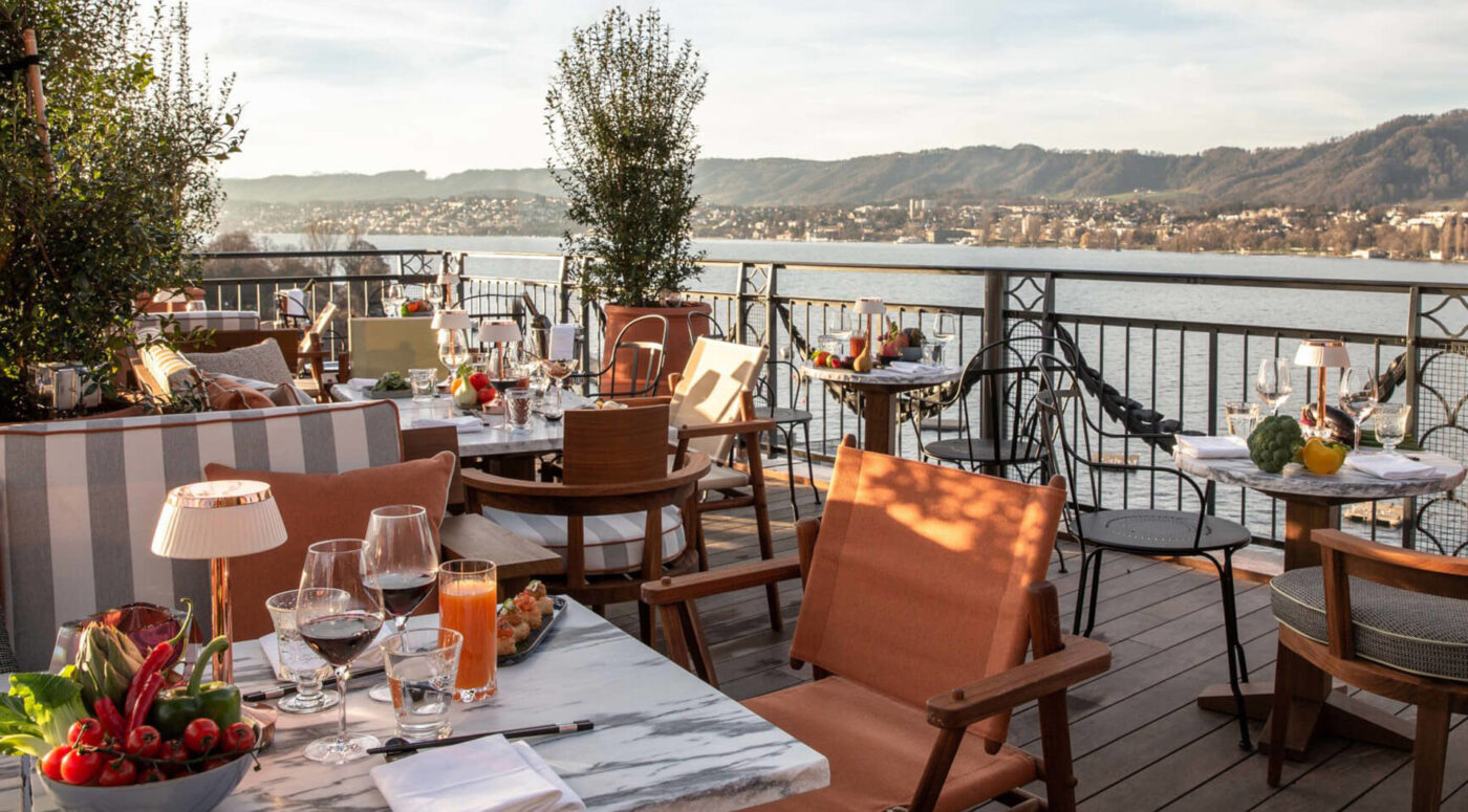 A view atop the Eden au Lac from La Muña at La Réserve.