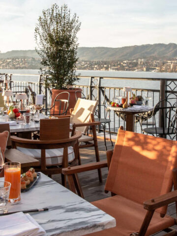 A view atop the Eden au Lac from La Muña at La Réserve.