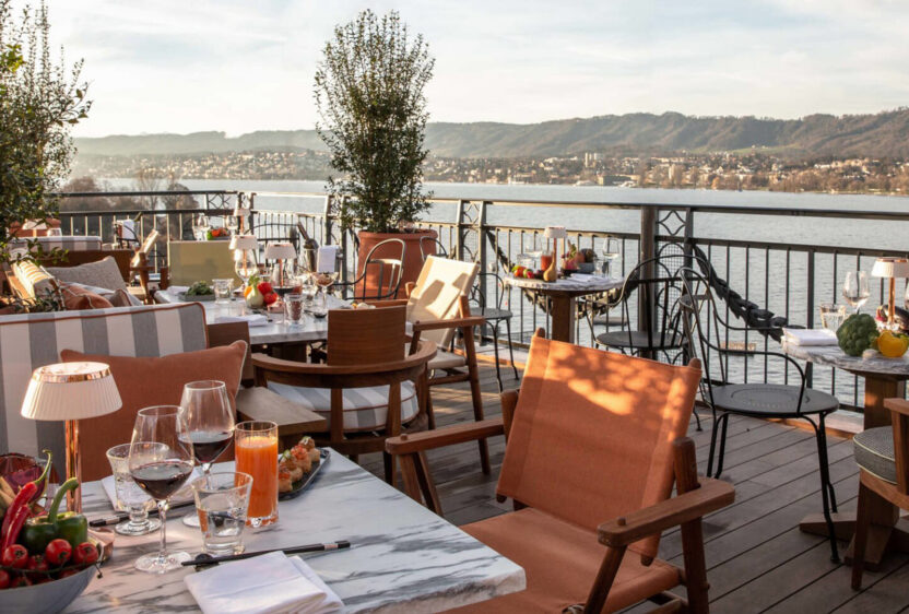 A view atop the Eden au Lac from La Muña at La Réserve.