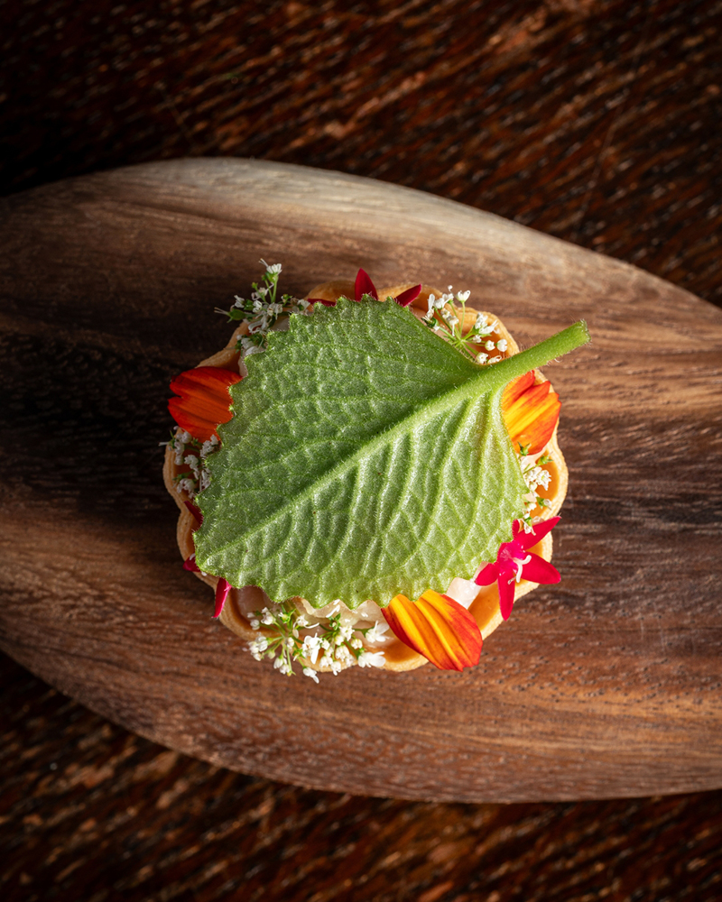 At GOAT Bangkok, herbs and edible flowers are freshly cultivated from the restaurant's own garden.