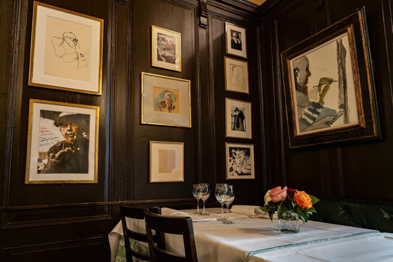 James Joyce was such a frequent guest that he customarily sat at this very table.