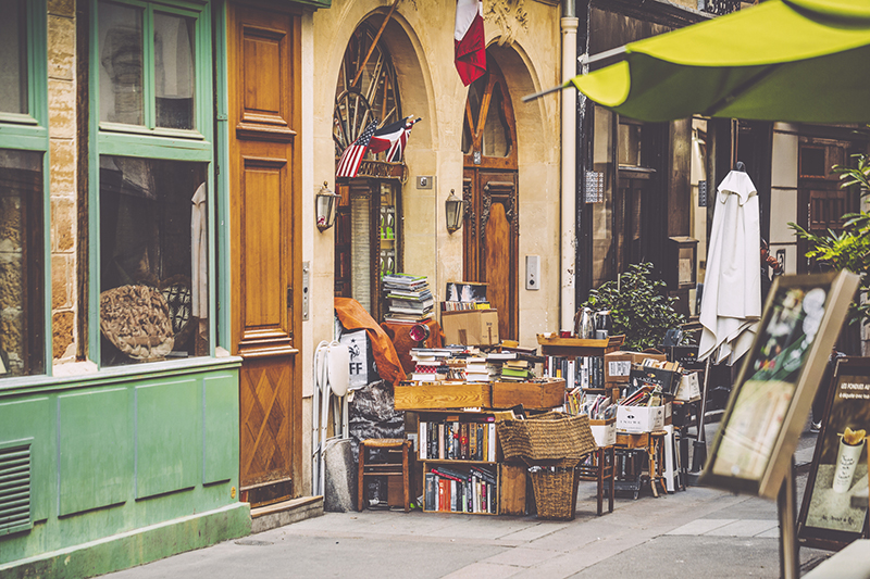 A quiet corner in the Latin Quarter in Paris.