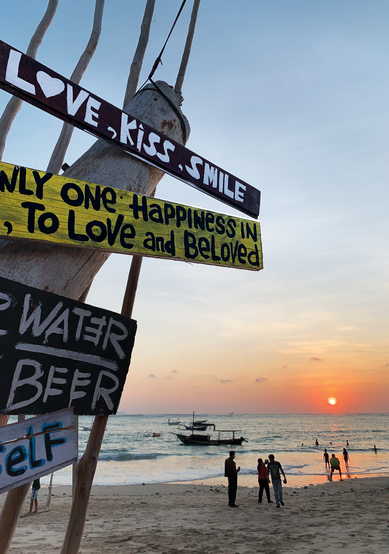 A stunning sunset at Jimbaran Bay