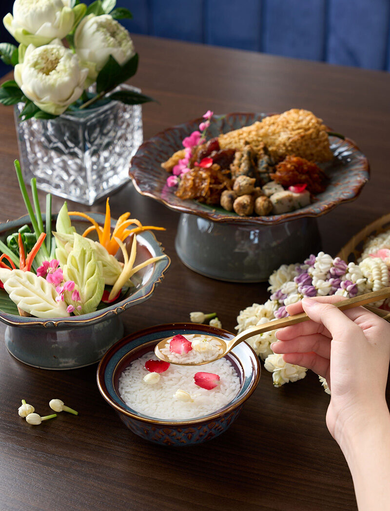 Fragrant soaked rice offers the refreshing taste of summer.