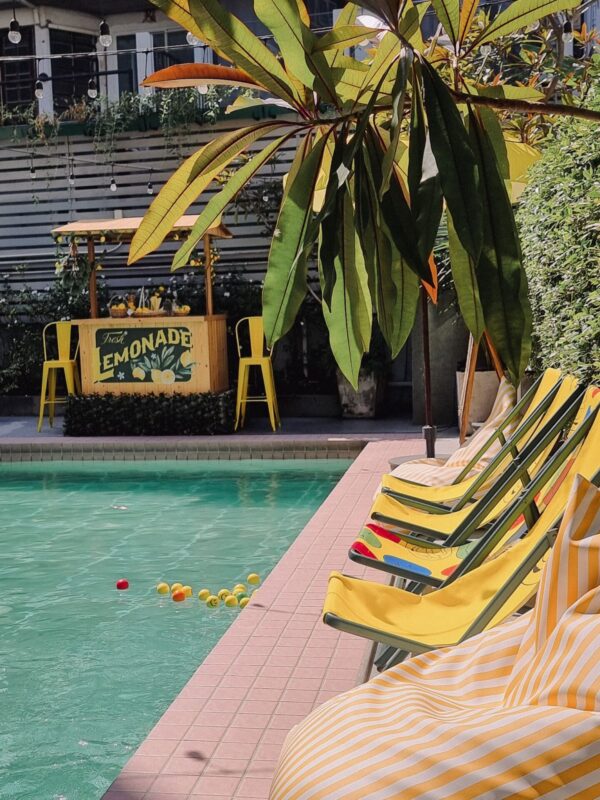 A cozy corner at Josh Hotel.