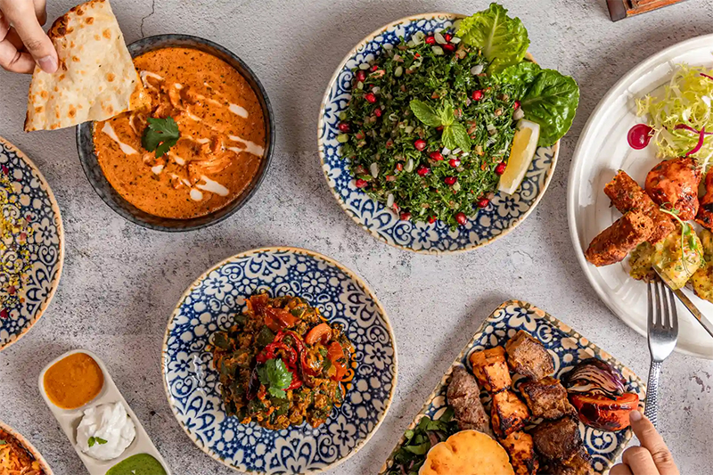 Featuring the two of the world&rsquo;s great cuisines, Lebanese and Indian in one place.