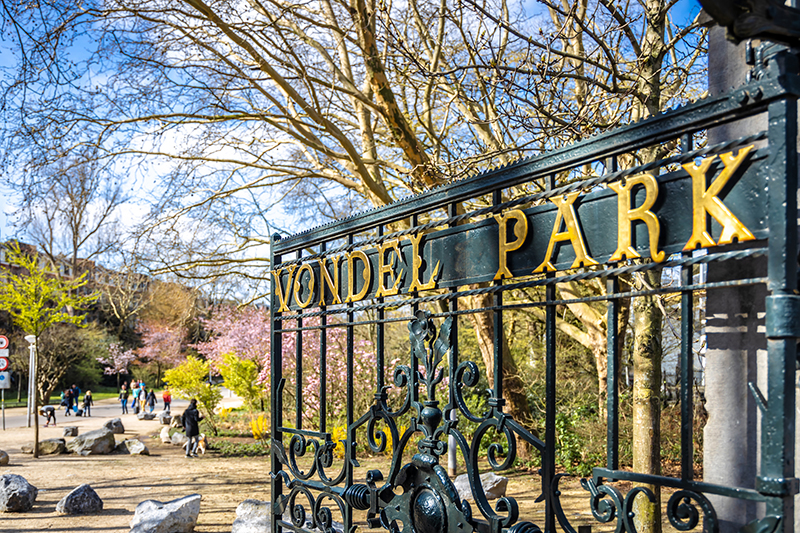 Vondelpark entrance.