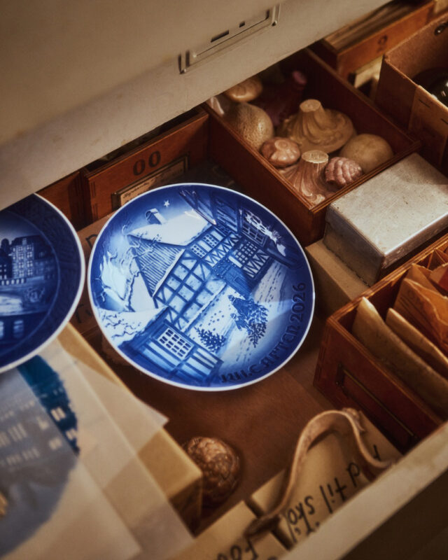 Classic blue-and-white porcelain by Royal Copenhagen