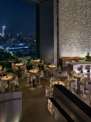 A Riviera-inspired destination overlooking Lumphini Park.