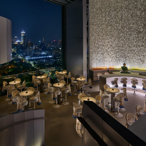 A Riviera-inspired destination overlooking Lumphini Park.