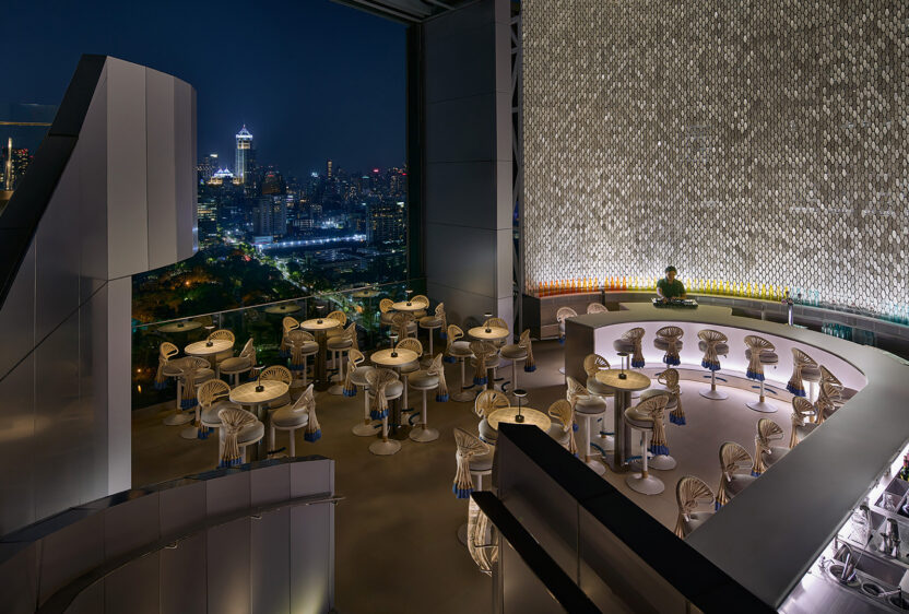 A Riviera-inspired destination overlooking Lumphini Park.