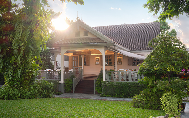 Once the residence of Phraya Mahai Savan and Khunying Luean Mahai Savan, the century-old house was known for its gracious gatherings.