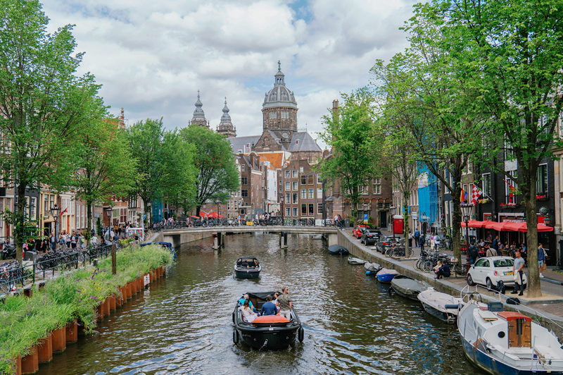 Summer by the canal