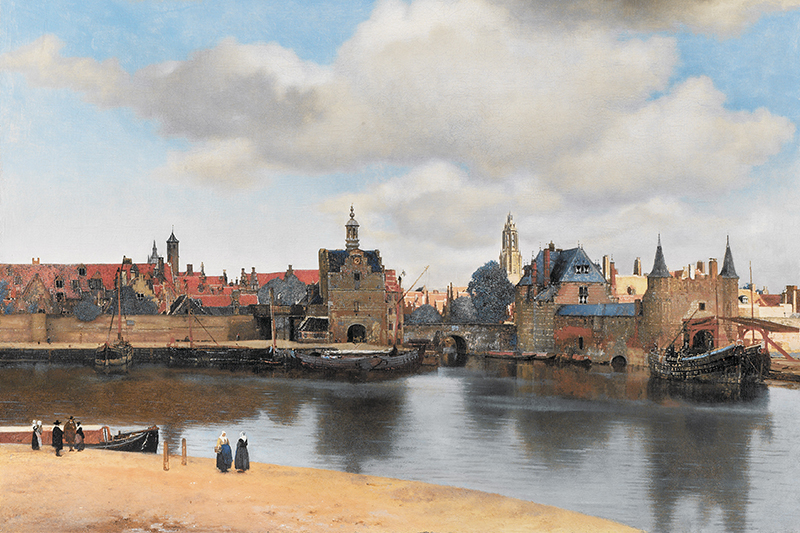 Johannes Vermeer View of Delft, c. 1660-1661