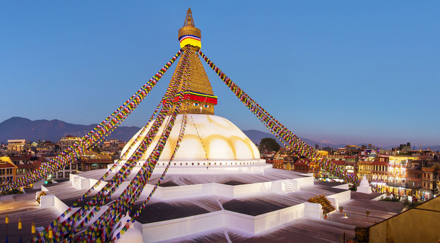 Located in the Boudha district, the iconic Boudhanath Stupa is Kathmandu's largest stupa and a magnificent UNESCO World Heritage Site.