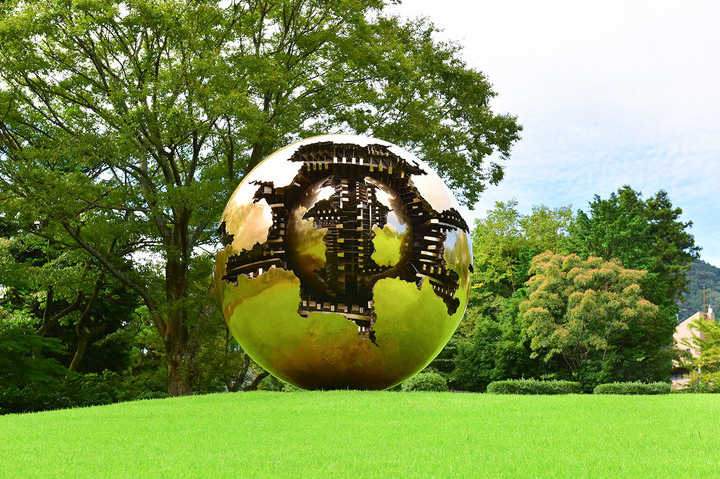 &ldquo;Sphere within a Sphere&rdquo; 1978-1980 by Arnaldo Pomodoro.