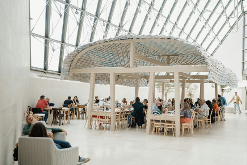 Mudam Caf&eacute; (2005&ndash;2006) by Ronan &amp; Erwan Bouroullec, part of the Mudam Luxembourg collection. Photo courtesy of Marion Dessard.