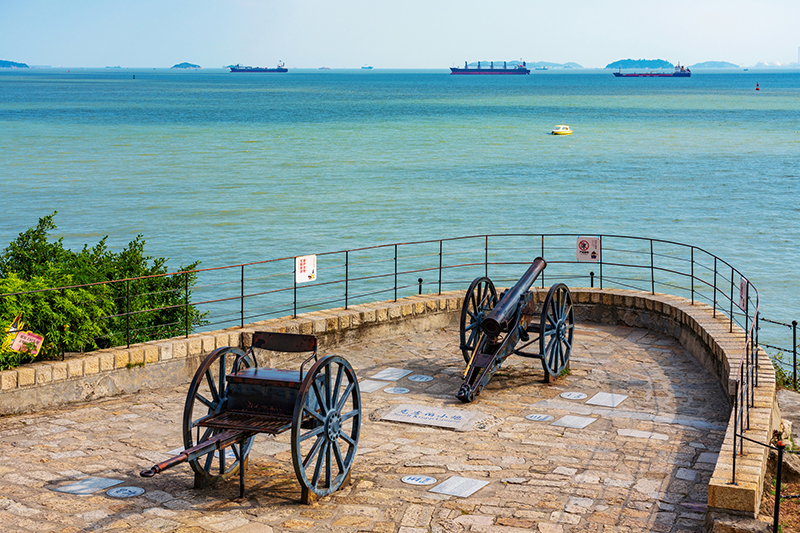 The Hulishan Cannon Fort on an historic coastal fortress.