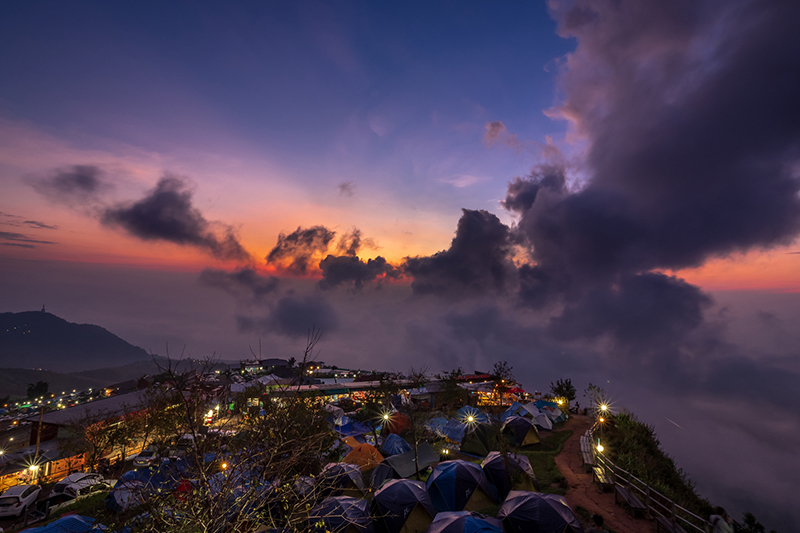 The sunrise at Phu Thap Boek, Phetchabun, is amazing.