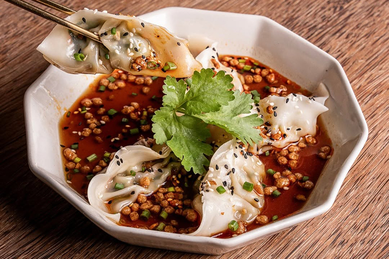 Vistro's delicious plant-based dumplings.